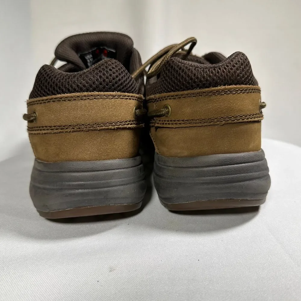 Worldwide Sportsman Blue Water Oxford Dark Brown Leather Non-Slip Shoe Mens 9‎